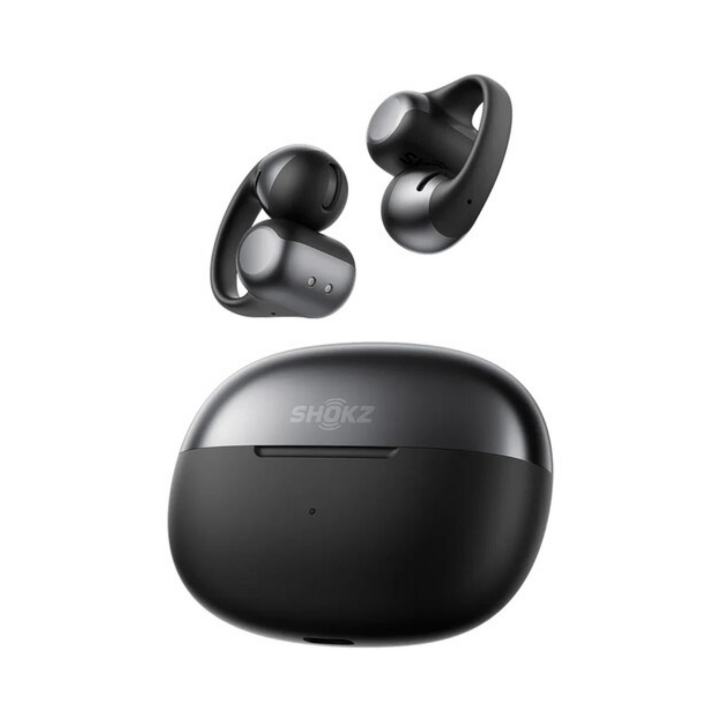 Shokz OpenDots ONE, Open-Ear Clip-On Earbuds, Black