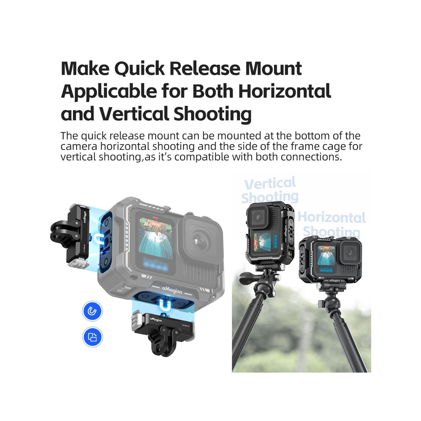 AMAGISN METAL FRAME GOPRO