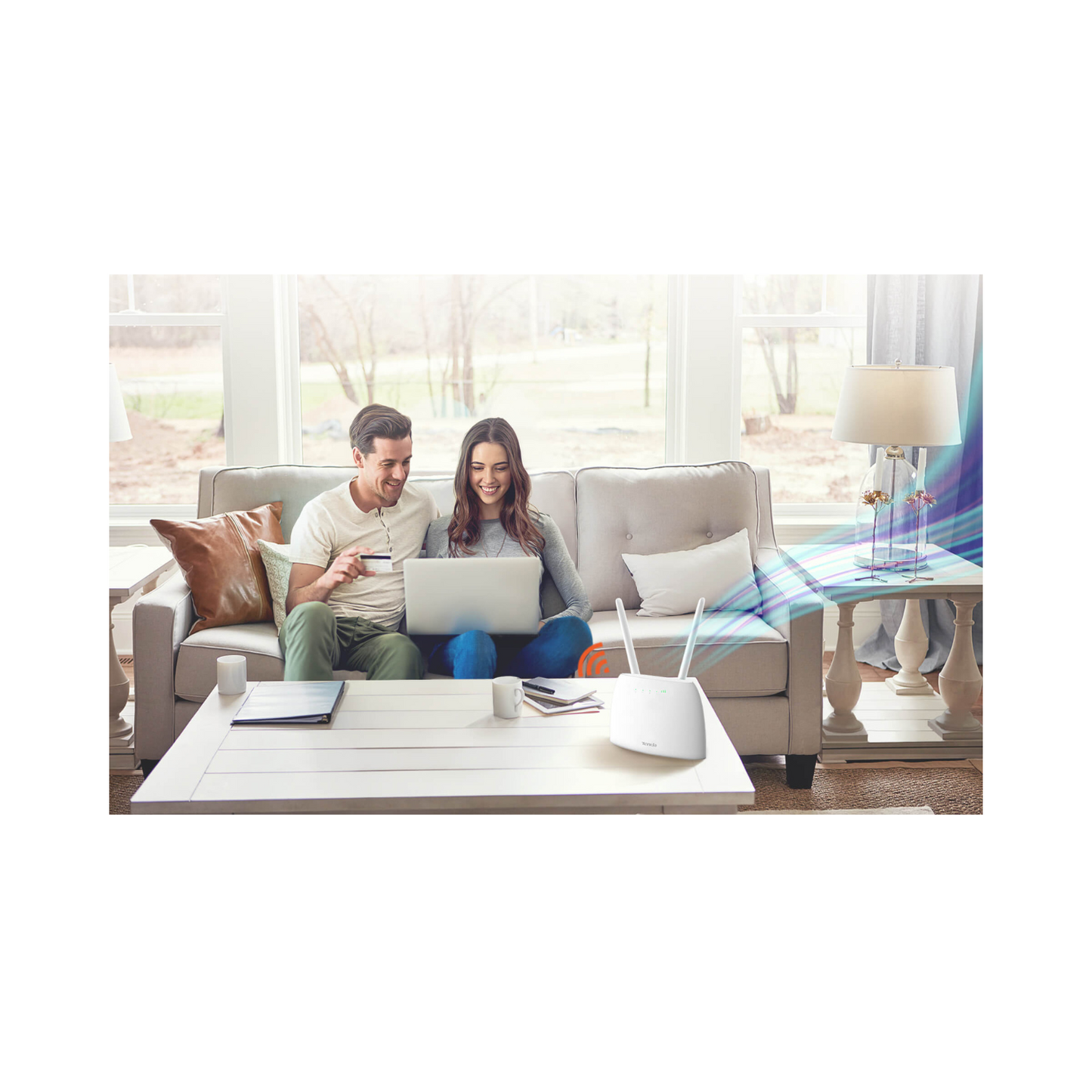 Tenda N300 4G Volte, Router, White