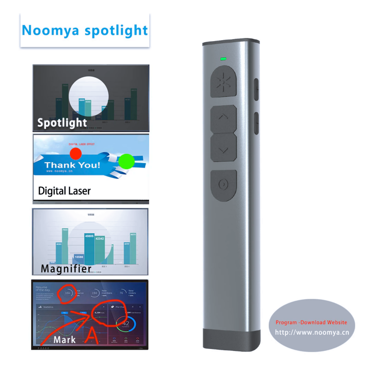 Noomya Spotlight Wireless Presenter