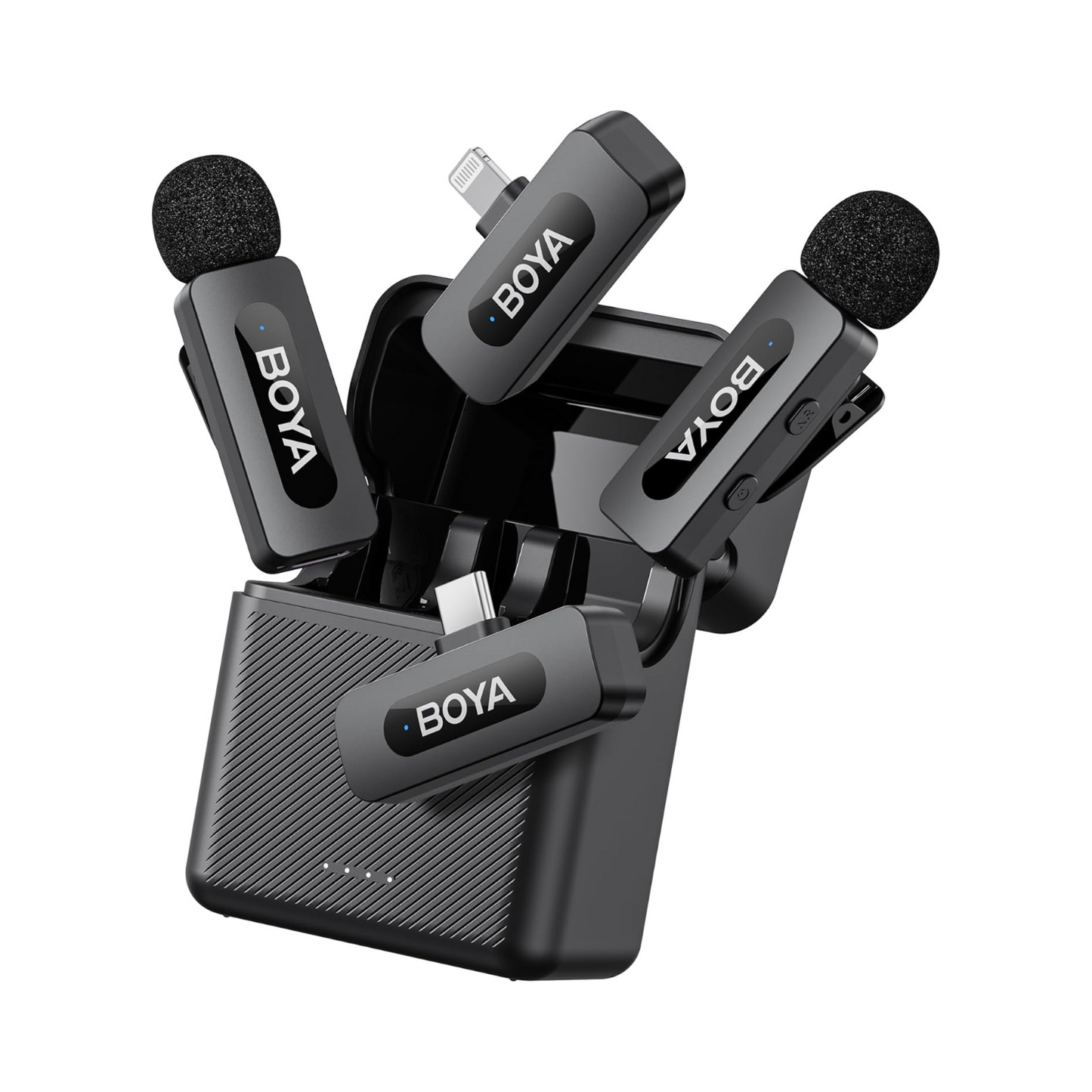 Boya BY-V3 Combo, Wireless Microphone, Black