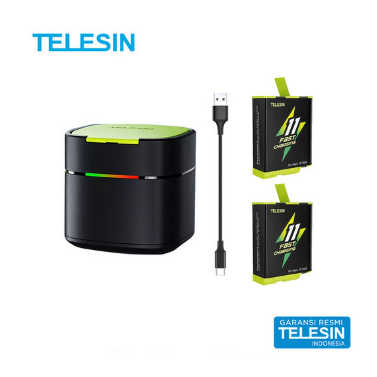 Telesin Charger with 2 Batteries