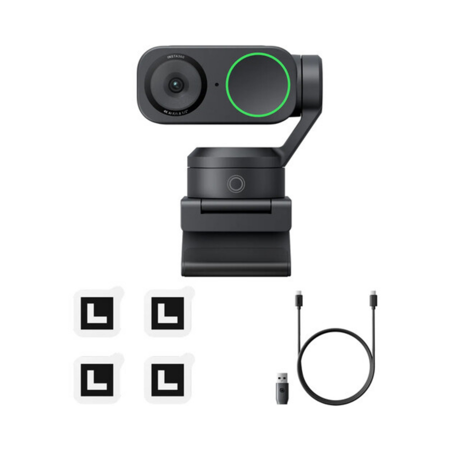 Insta360 Link 2, Webcam, Black
