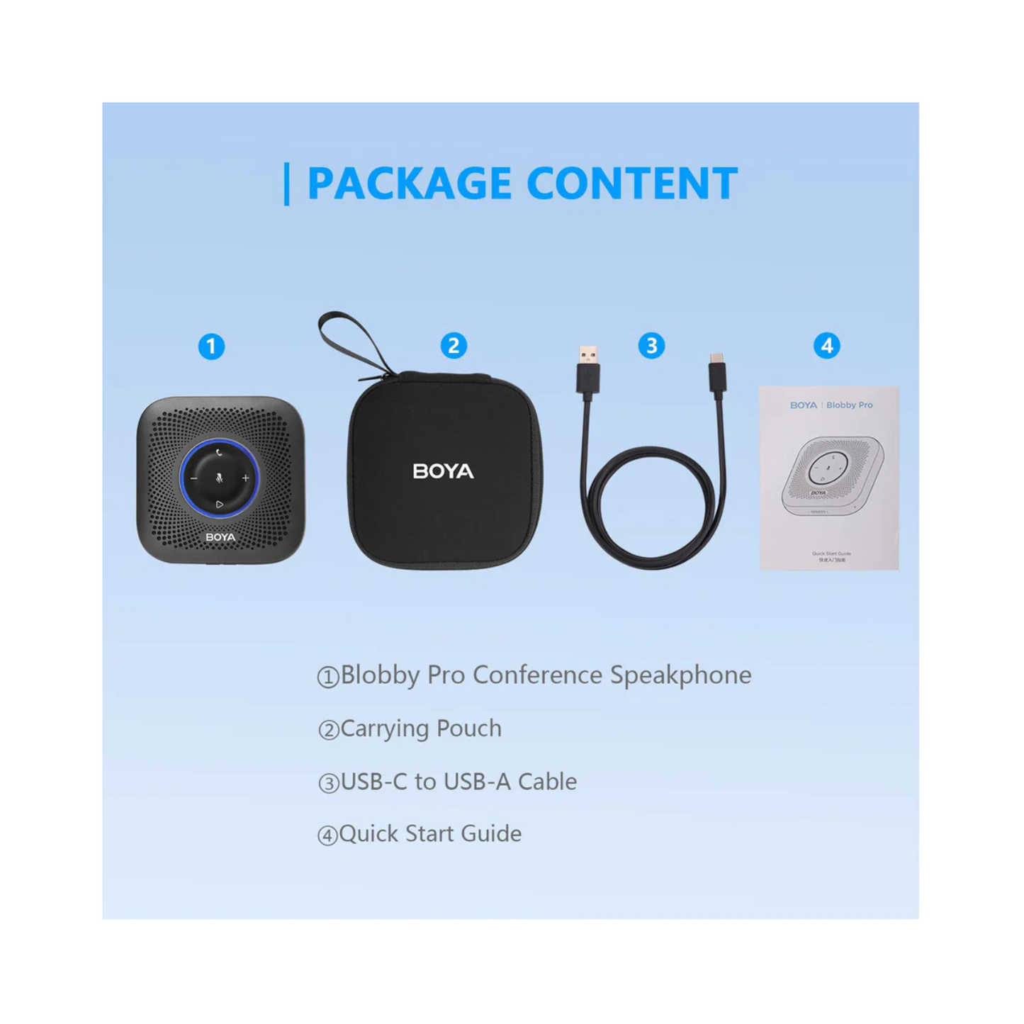Boya Blobby Pro, Conference Speakerphone, Black