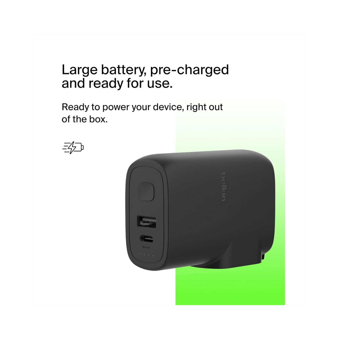 BELKIN 25W HYBRID WALL CHARGER+5K P