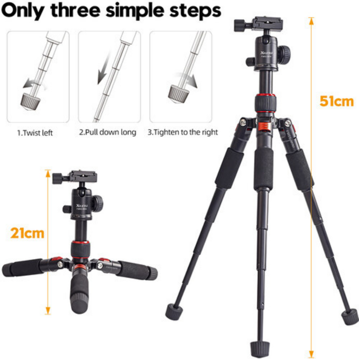 Xiletu FM5S-Mini Tripod