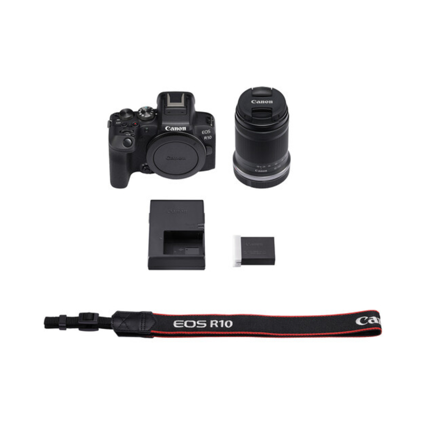 Canon EOS R10, with 18-150mm Lens Mirrorless Camera, Black