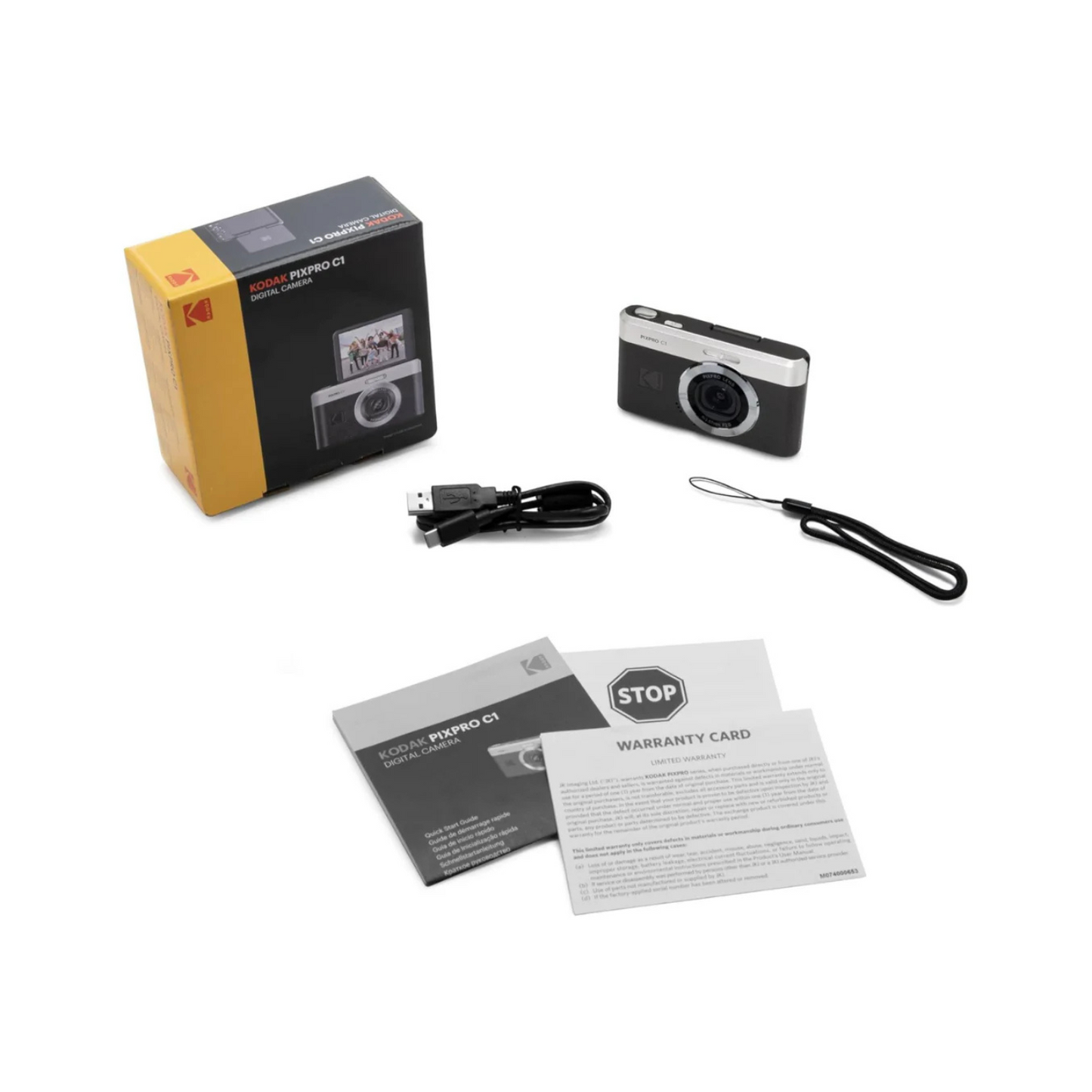 Kodak PixPro C1 Bundle, Digital Camera, Black