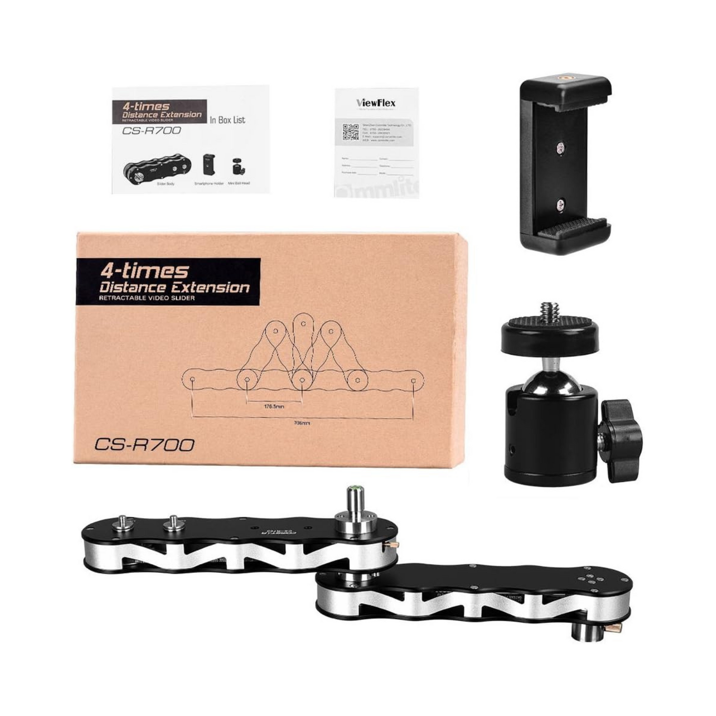 Commlite CS-R700 Slider Track