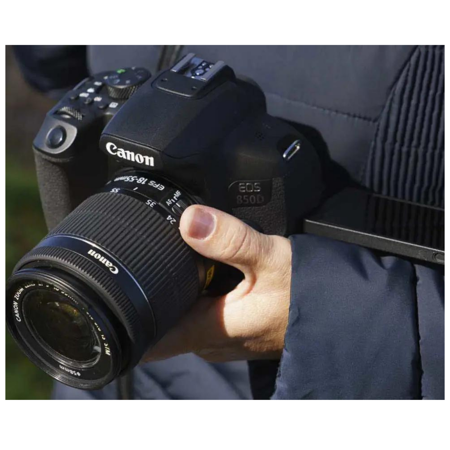 Canon EOS 850D DSLR Camera with 18-55mm Lens Kit, Black