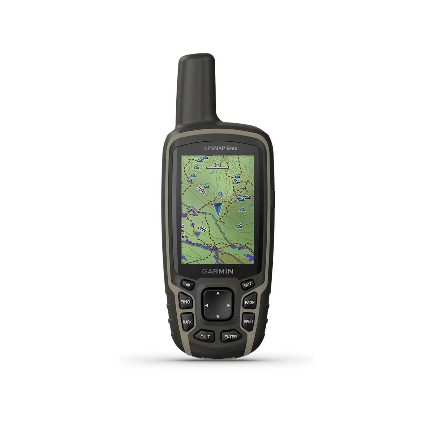 Garmin GPSMAP 64sx, Handheld GPS with Altimeter and Compass