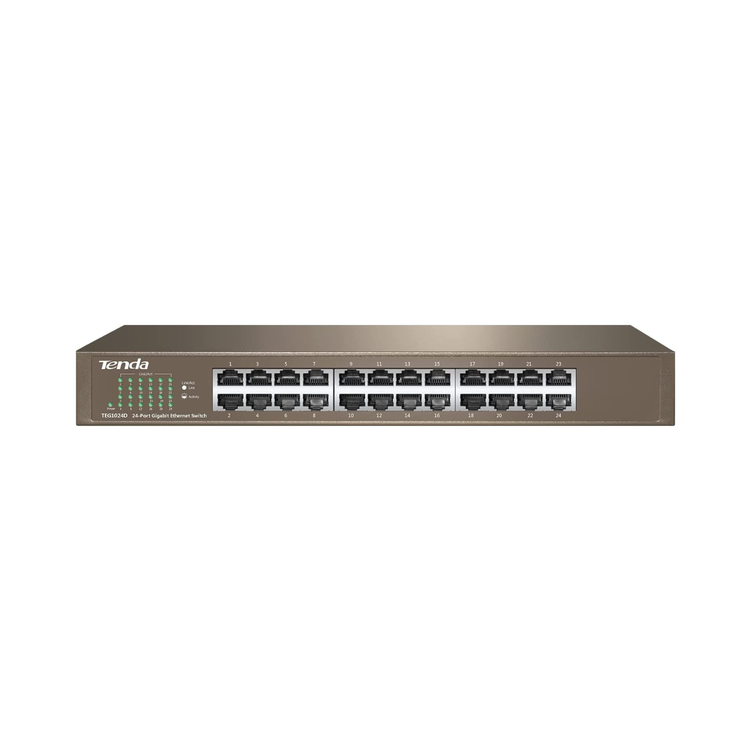 Tenda SG108, 8 Port Gigabit Switch, Unmanaged Home Ethernet Switch, Office  Ethernet Splitter, Plug & Play, Plastic Case, Desktop/ Wall-Mount, Fanless