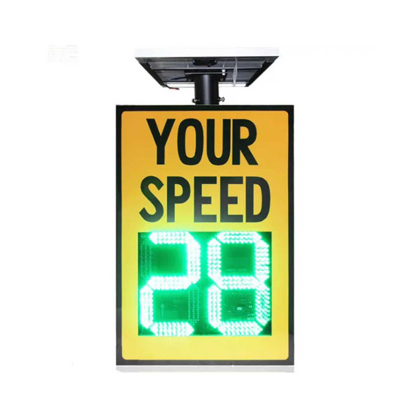 Speed Sign With Solar Panel