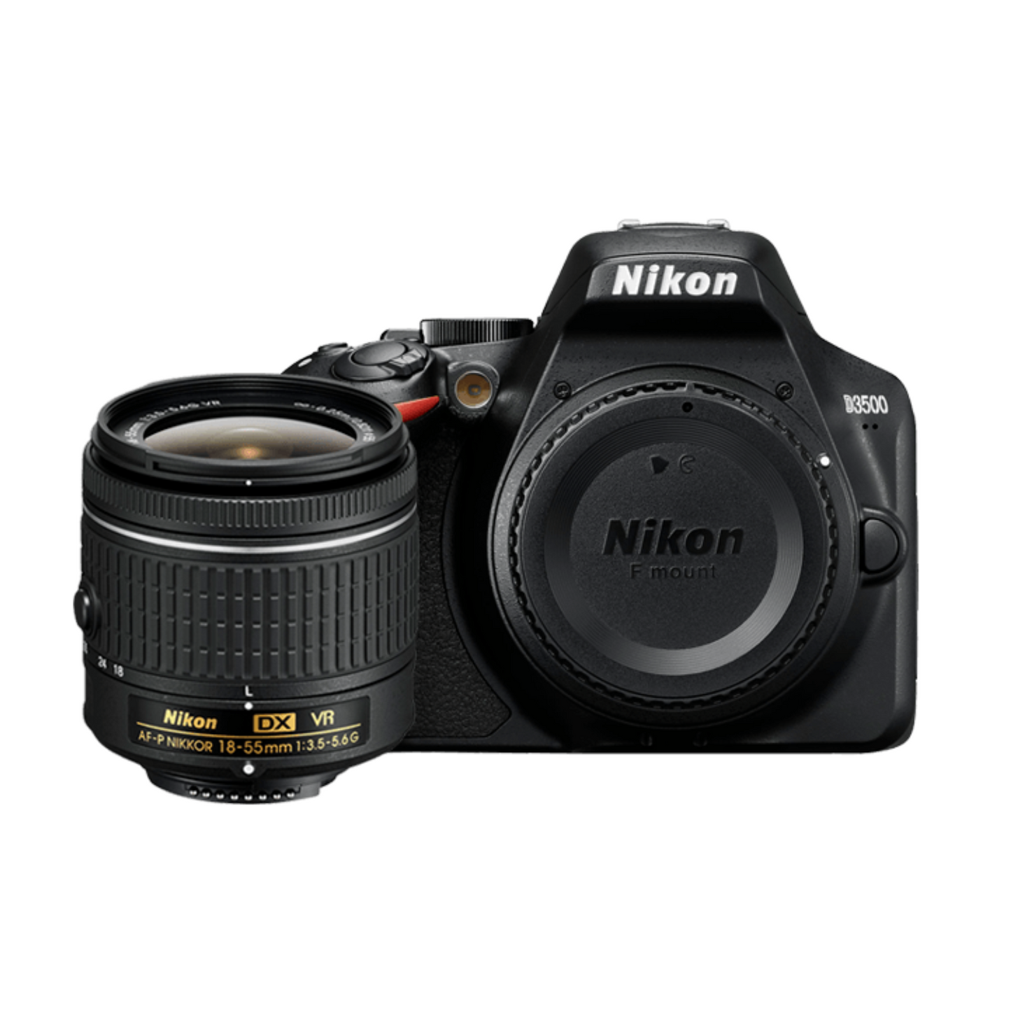 Nikon DSLR Camera D3500 with 18-55 Lens Kit, Black