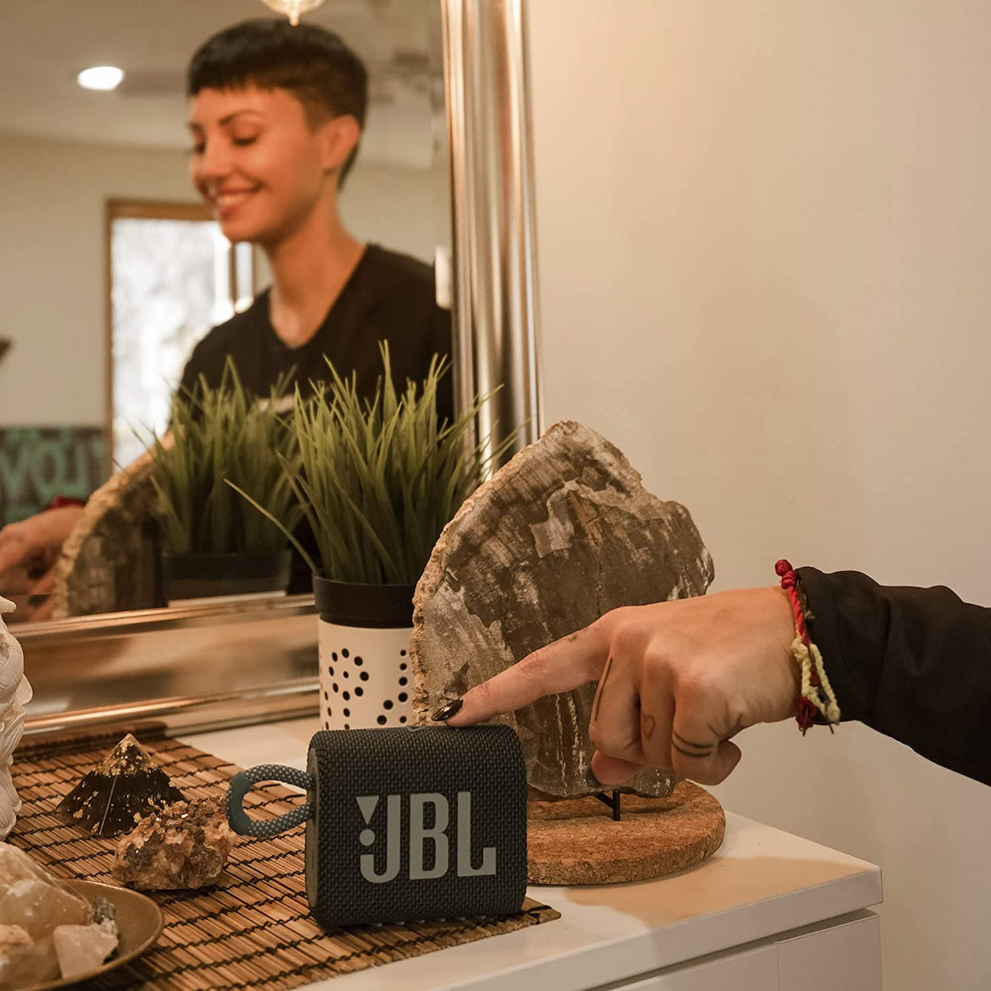JBL Go 3 Portable Speaker with Bluetooth, Black
