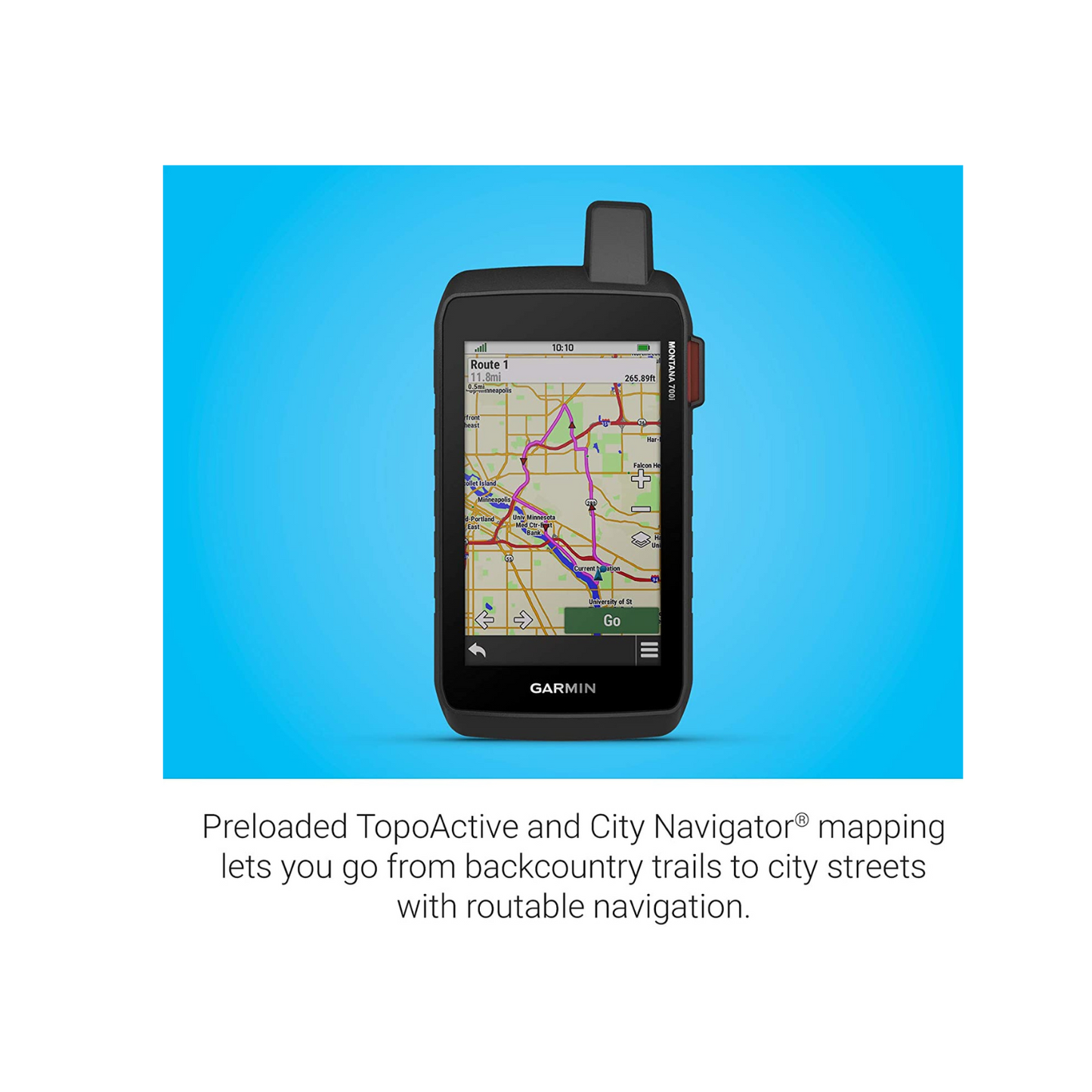 Garmin Montana 700i, Rugged GPS Handheld with Built-in inReach Satellite Technology