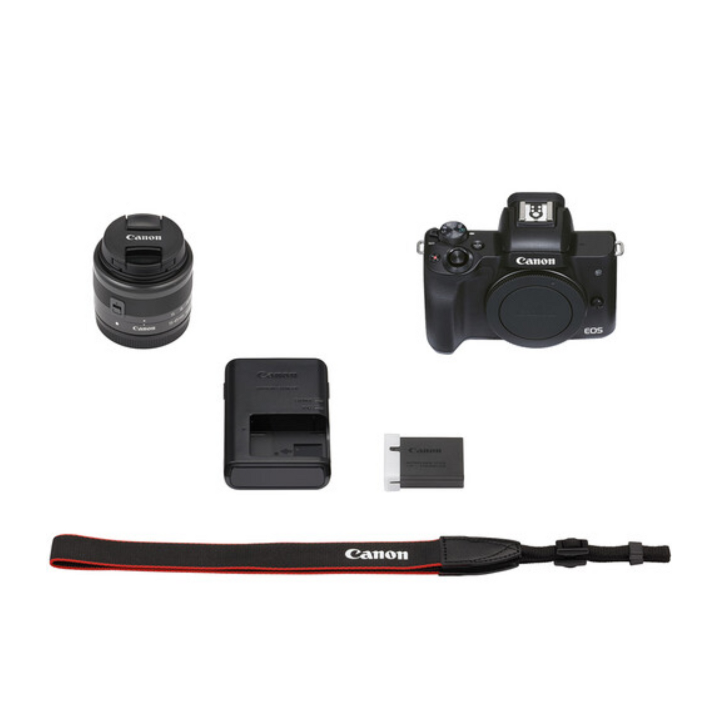 Canon EOS M50 II 14-45mm Lens Kit Mirrorless Camera Black