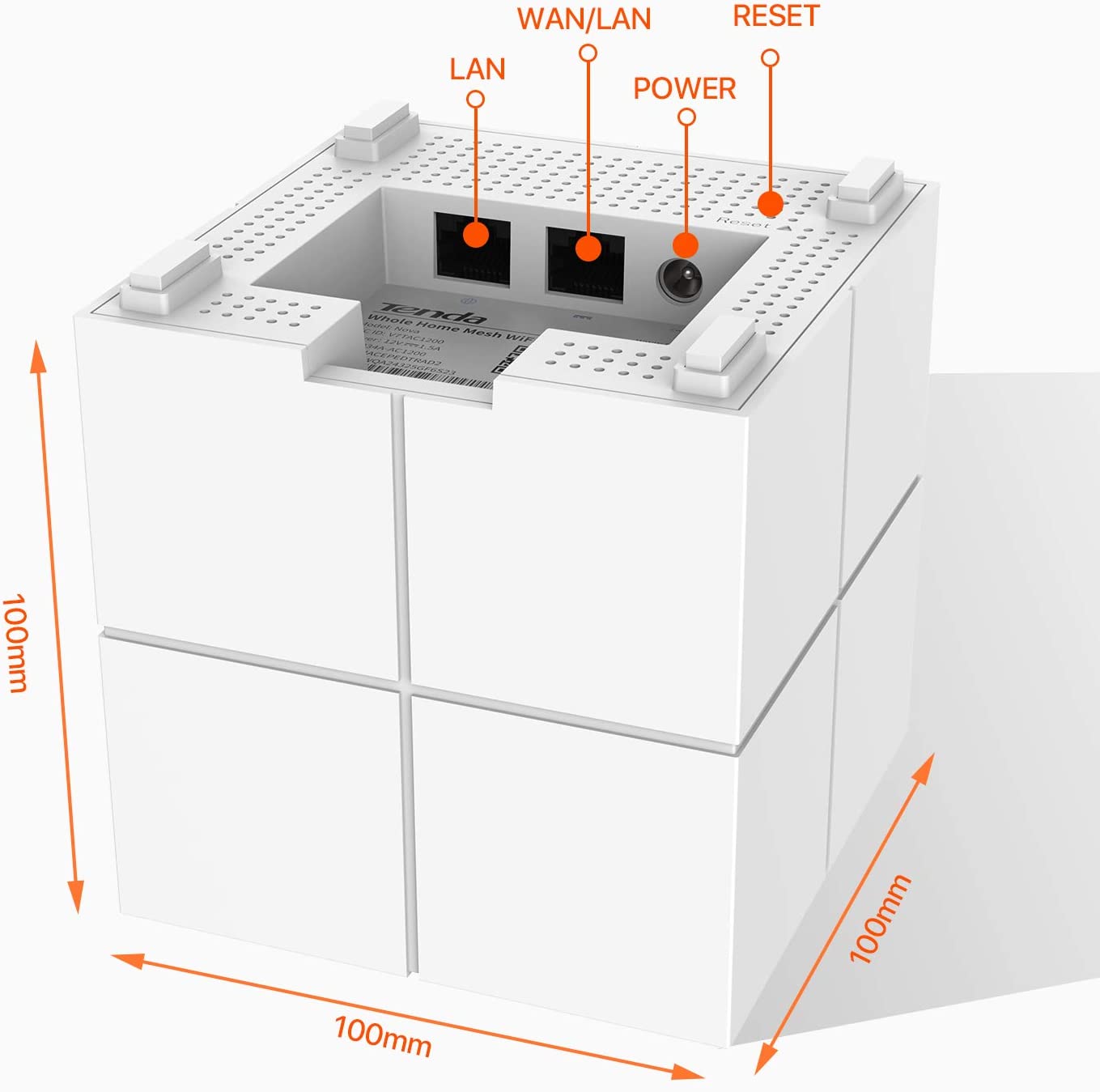 Tenda Nova MW6 (3 Packs) Whole Home Mesh WiFi System