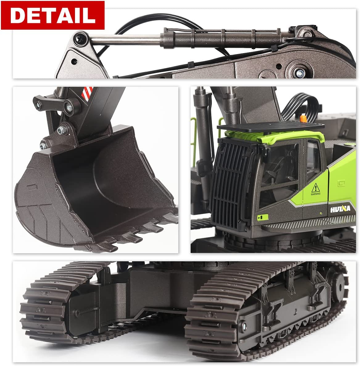 Huina 1593 Alloy Excavator Remote Control Toy