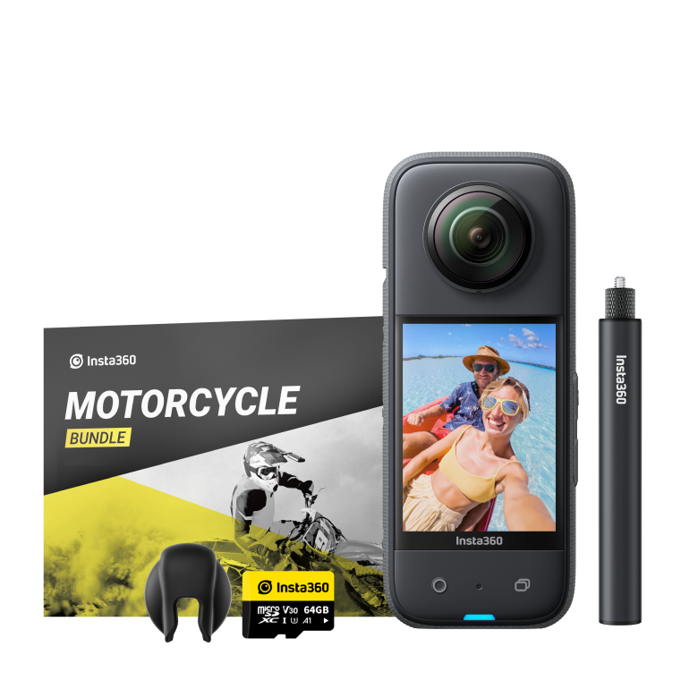 Insta 360 X3 Action Camera - Motorcycle Kit