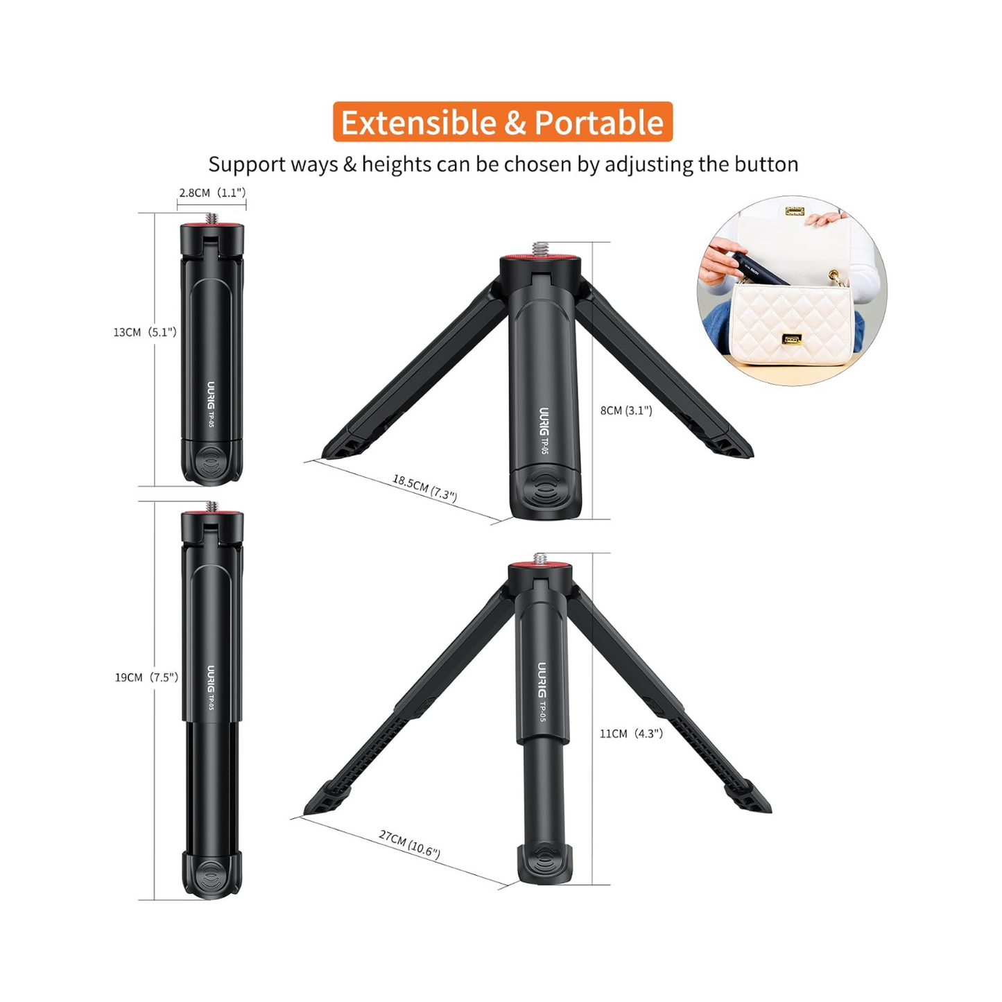 UURIG TP05 MINI TRIPOD