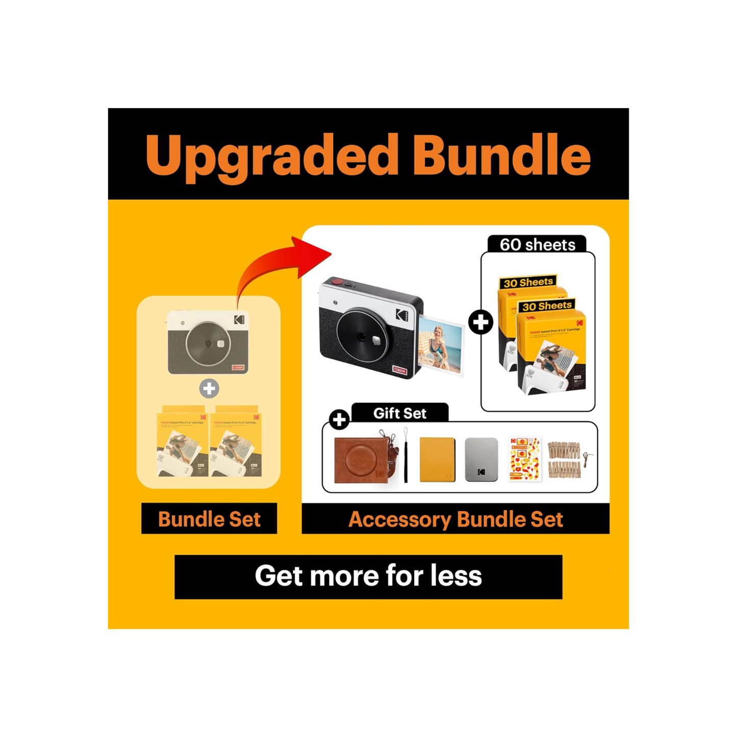 Kodak Mini Shot 3 Gift Bundle 68 SH