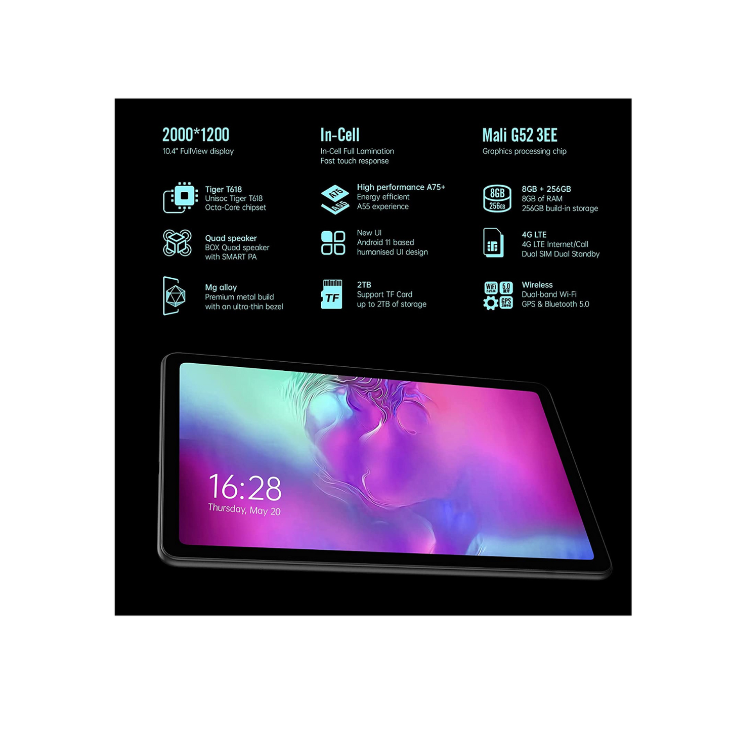 Alldocube iPlay40Pro 10.4 inch Tablet 8+256gb