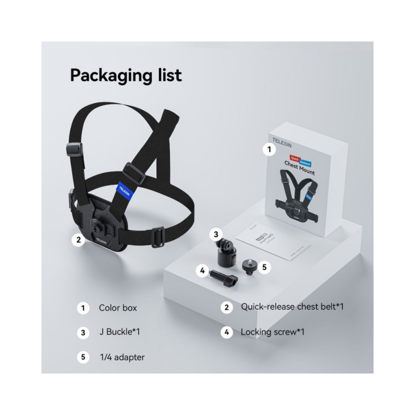 TELESIN CHEST STRAP QUICK REL