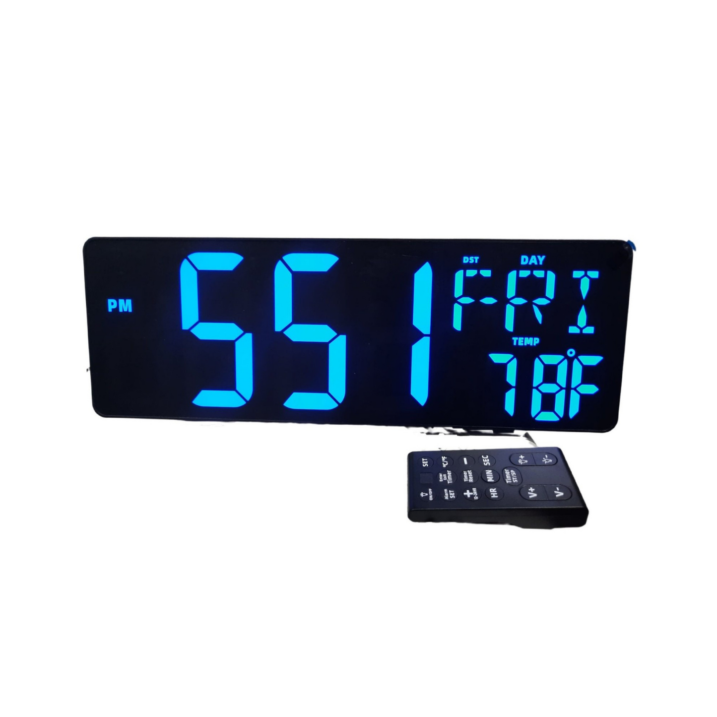 16.5 Inch Led Clock Multi Color with wireless remote