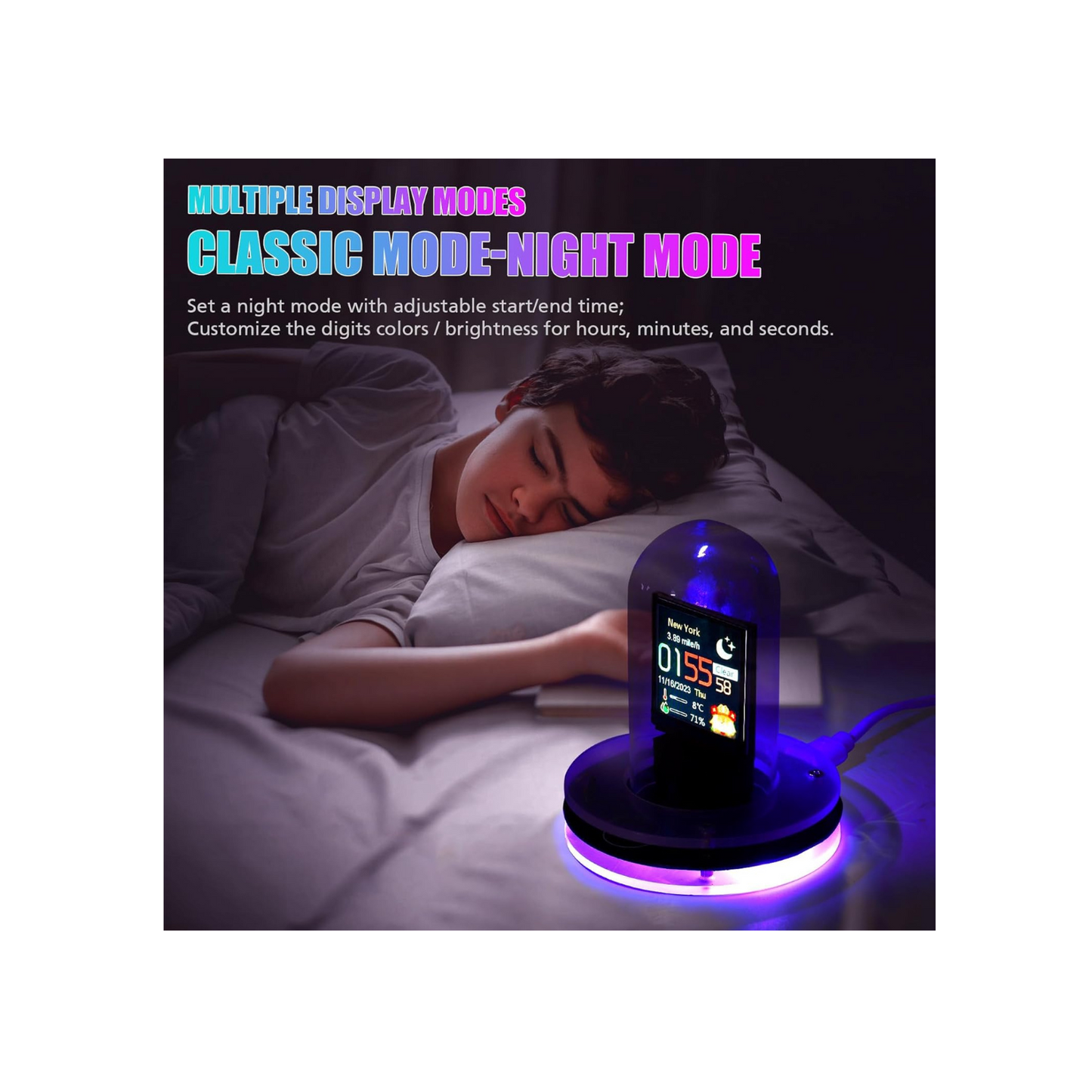 RGB Digital Alarm Clock