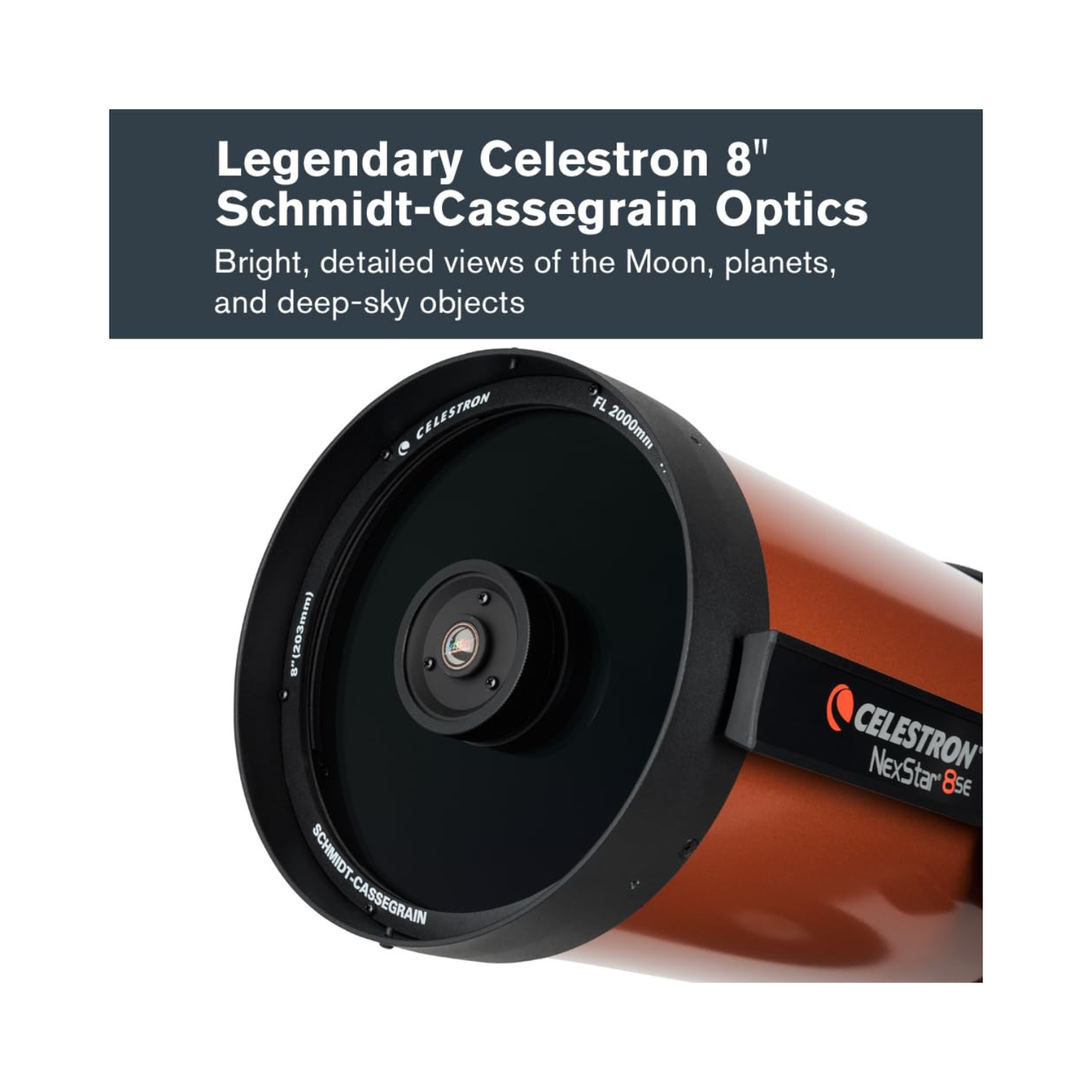 Celestron NexStar 8SE, Computerized Telescope, Orange