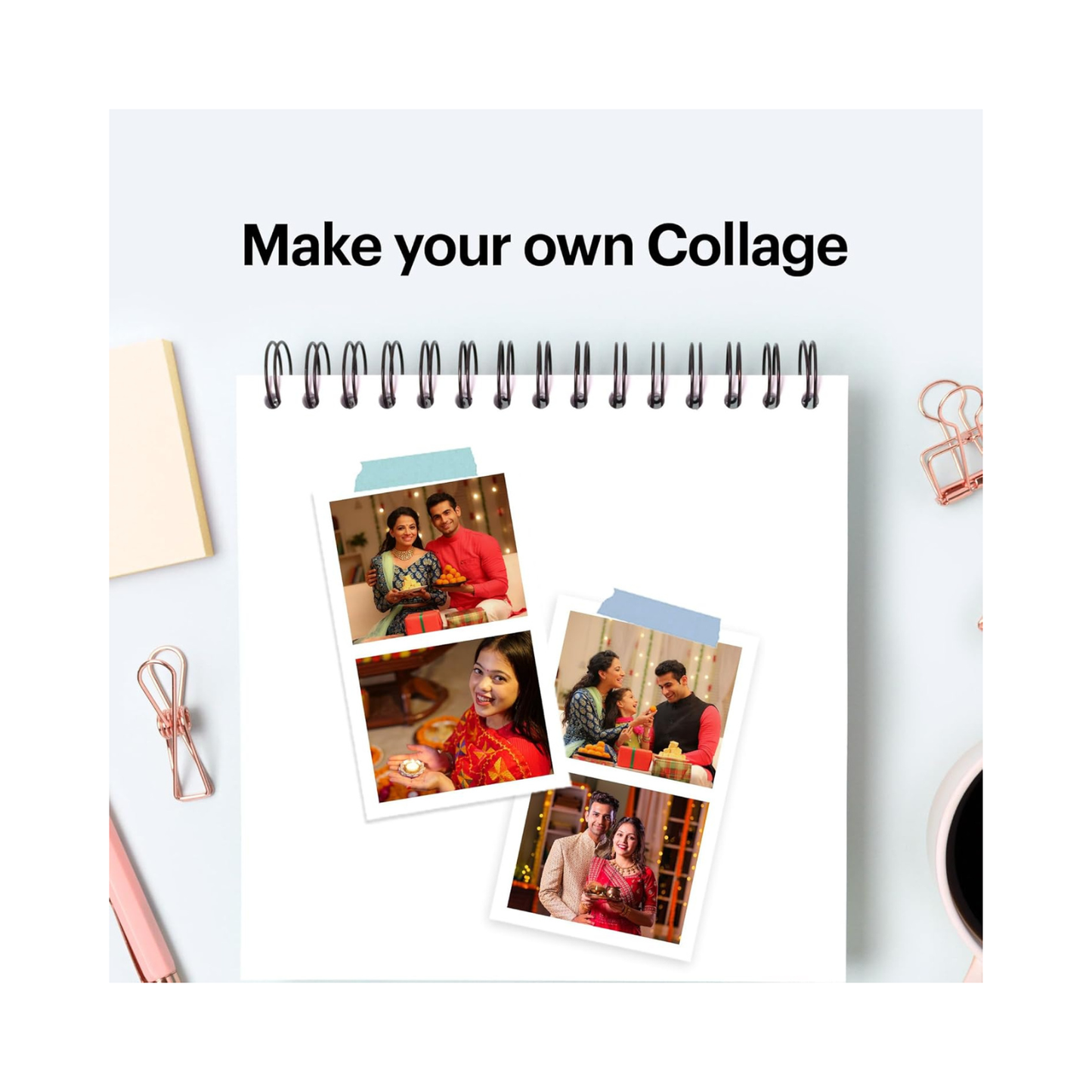 Kodak Mini 2 Retro, 4PASS Portable Photo Colour Printer (2.1x3.4 inches) + 68 Sheets Bundle, White