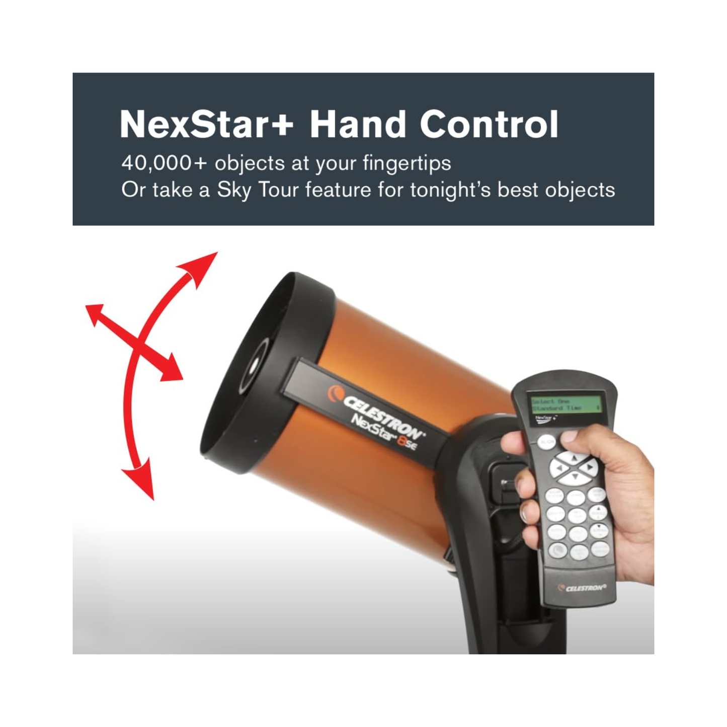 Celestron NexStar 8SE, Computerized Telescope, Orange