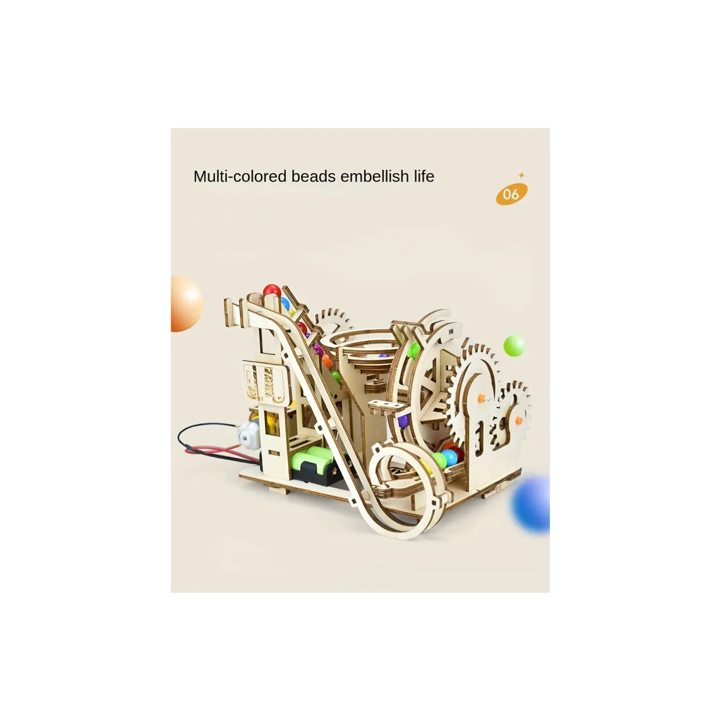 Orbital Ball Puzzle Model – Wooden DIY Educational Toy
