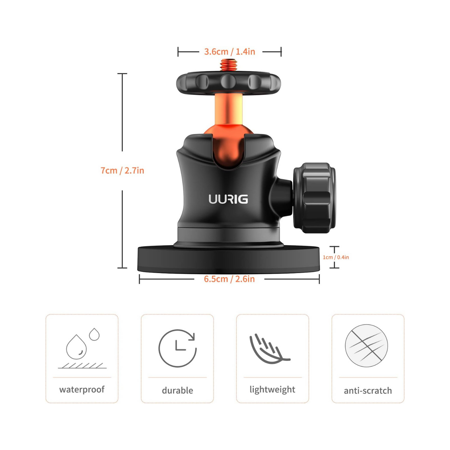 UURIG BH07 BALL HEAD