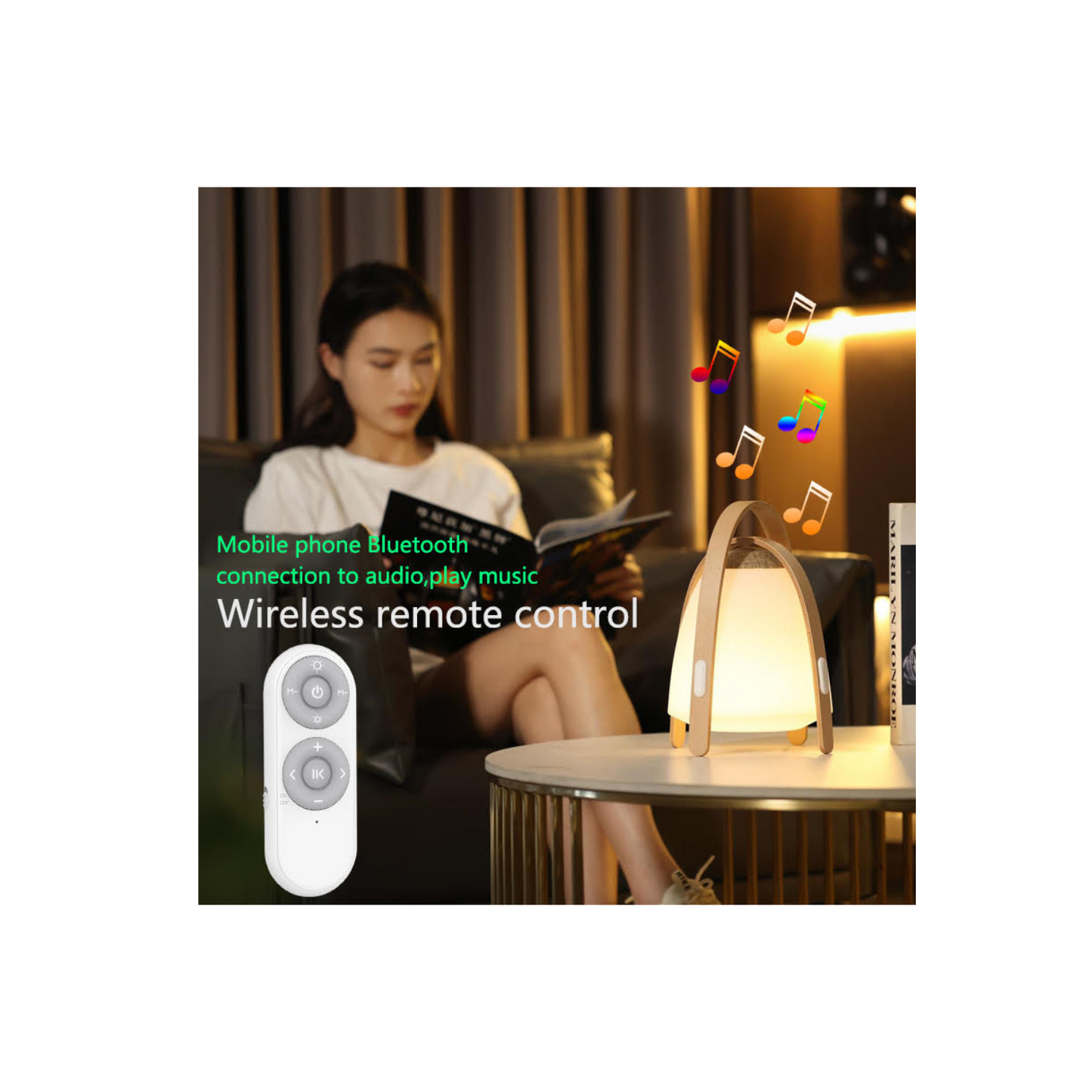 Noomya Portable Bluetooth Audio Night Light