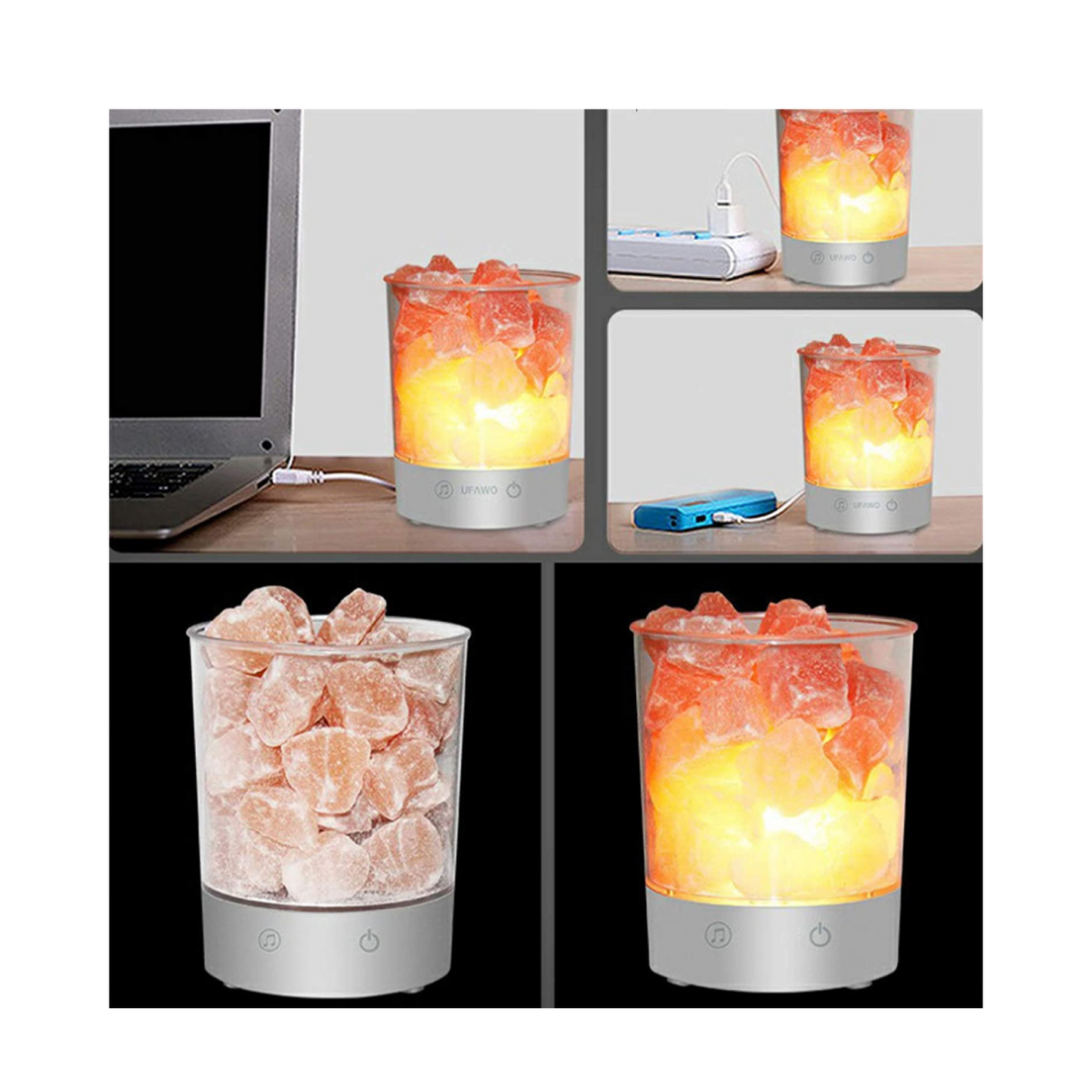 Himalayan Salt Lamp with Bluetooth Music