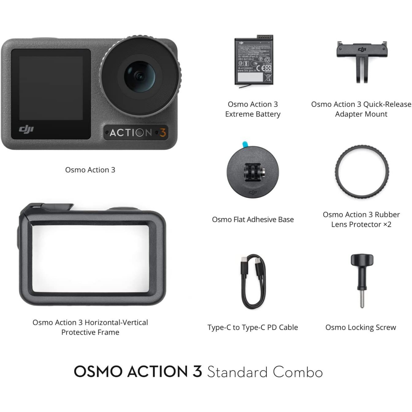 Dji Osmo Action 3 Standard Combo, Action Camera