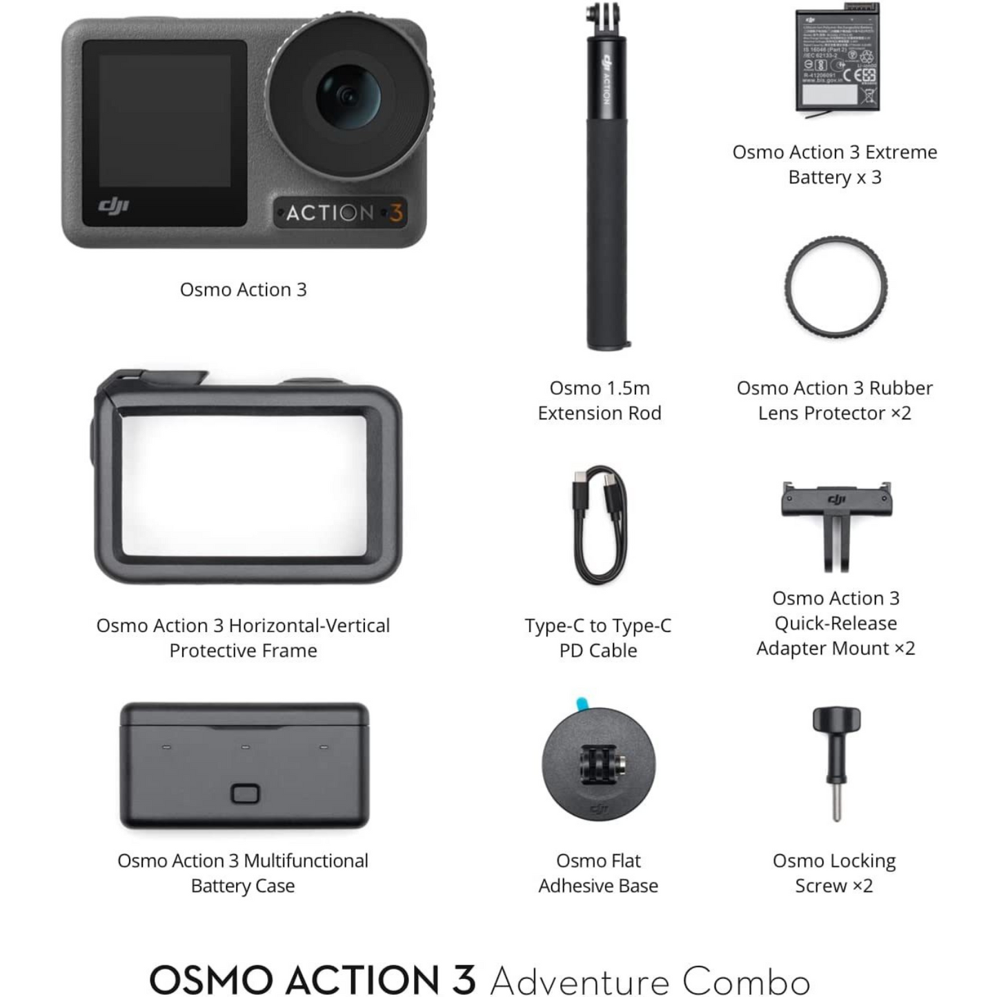 Dji Osmo Action 3 Adventure Combo, Action Camera
